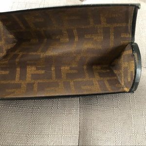 FENDI Glasses Case Black with Logo  Authentic